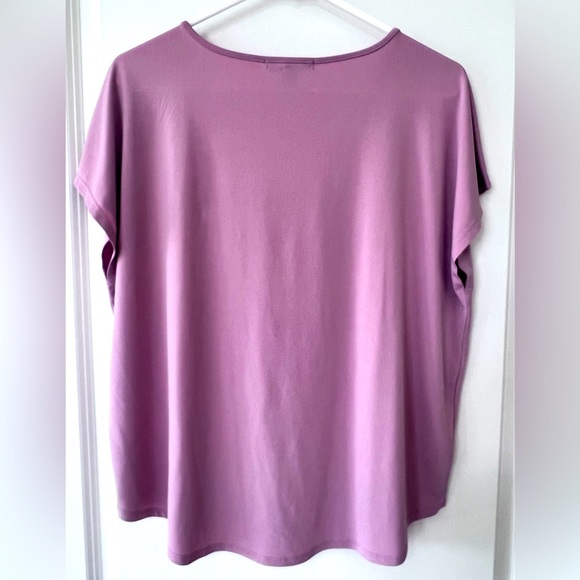 Forever 21 Purple Pink Cap Sleeve Boxy Tee - Picture 5 of 5